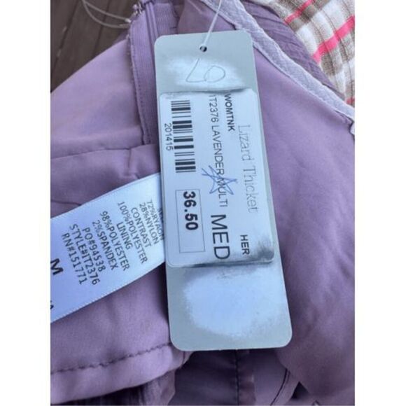 Her Entire Name Says GRACE Lavender Halter Tank Top Ruffled Cropped Tie Back Siz - Picture 7 of 7